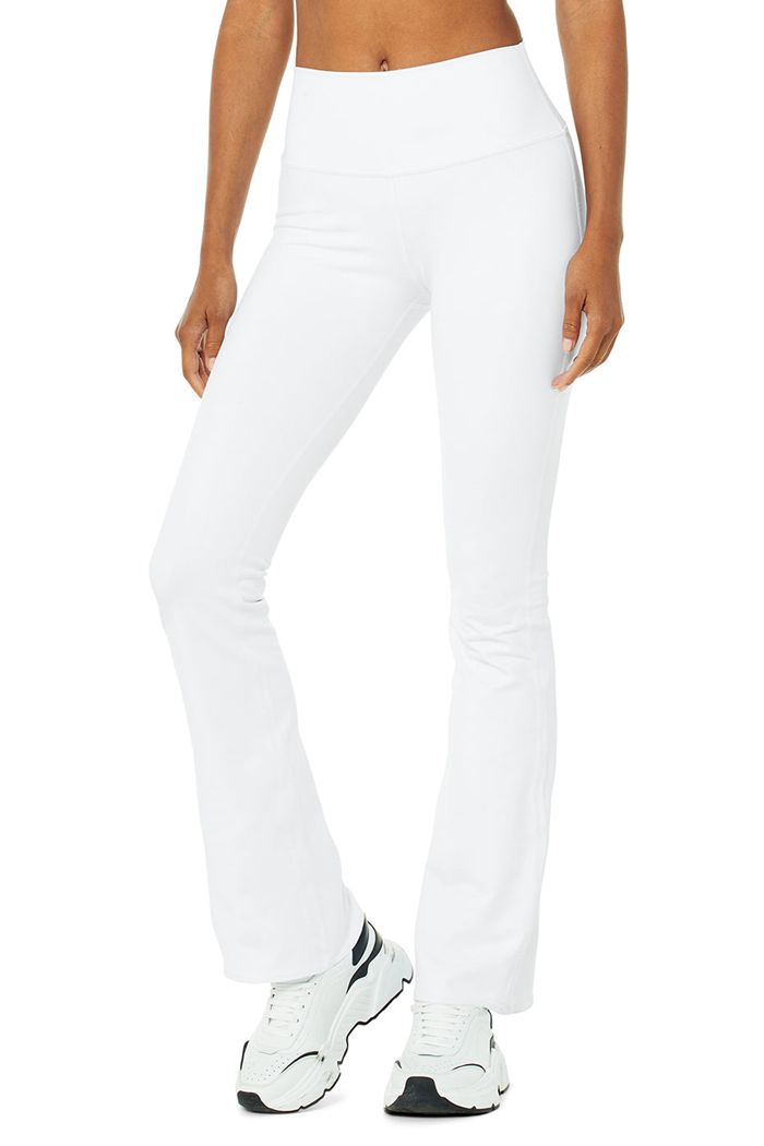 Alo Yoga Airbrush High-Midja Bootcut Leggings Dam Vita | 3142685-CP