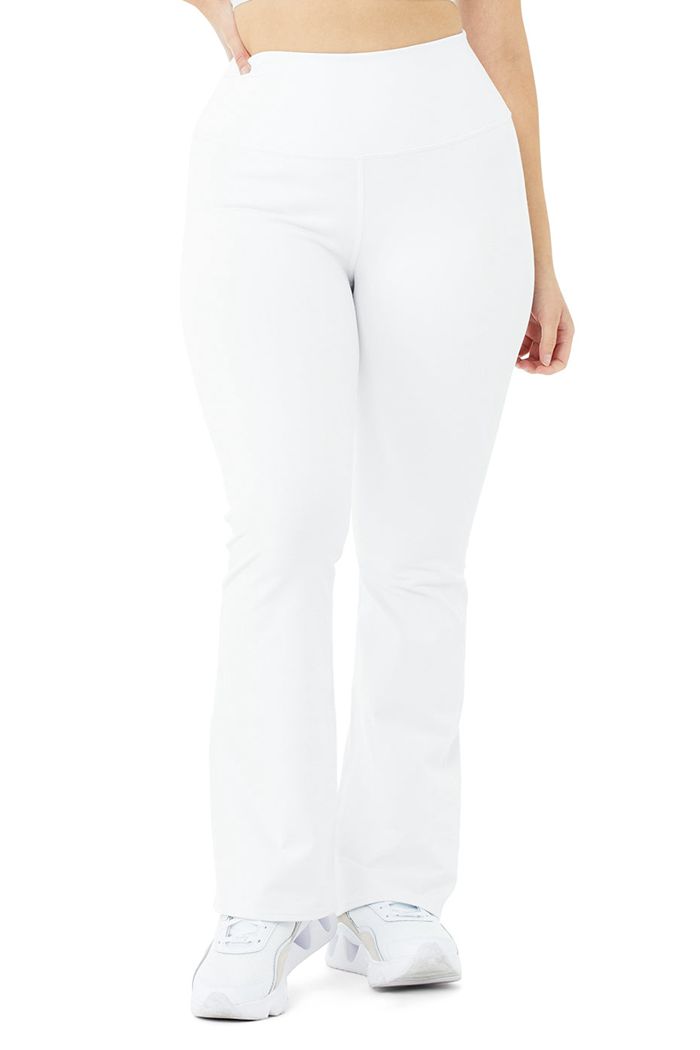 Alo Yoga Airbrush High-Midja Bootcut Leggings Dam Vita | 3142685-CP