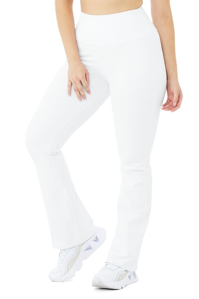 Alo Yoga Airbrush High-Midja Bootcut Leggings Dam Vita | 3142685-CP