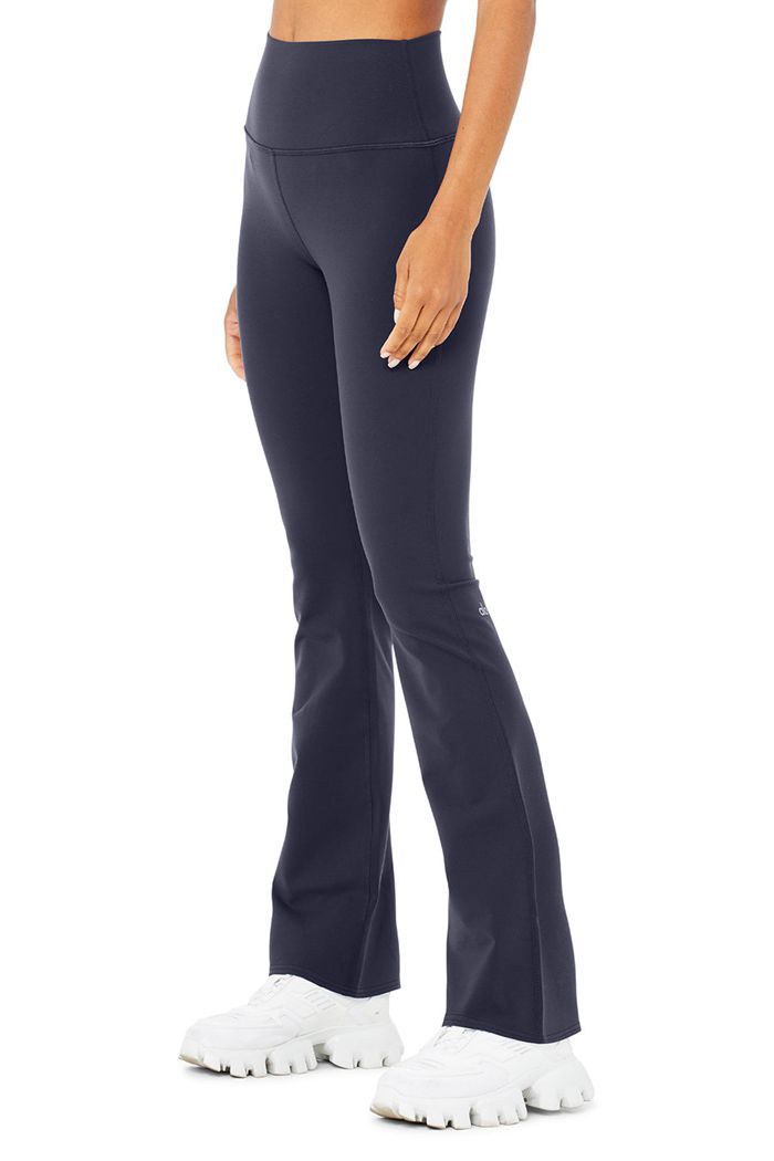 Alo Yoga Airbrush High-Midja Bootcut Leggings Dam Svarta | 8430916-RW