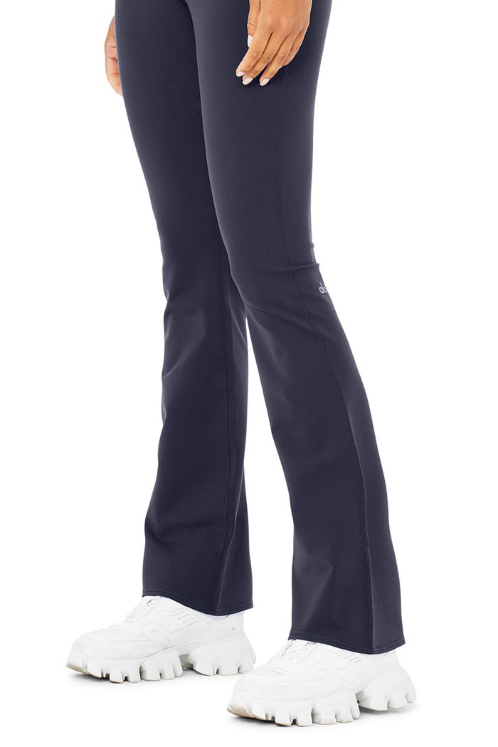 Alo Yoga Airbrush High-Midja Bootcut Leggings Dam Svarta | 8430916-RW