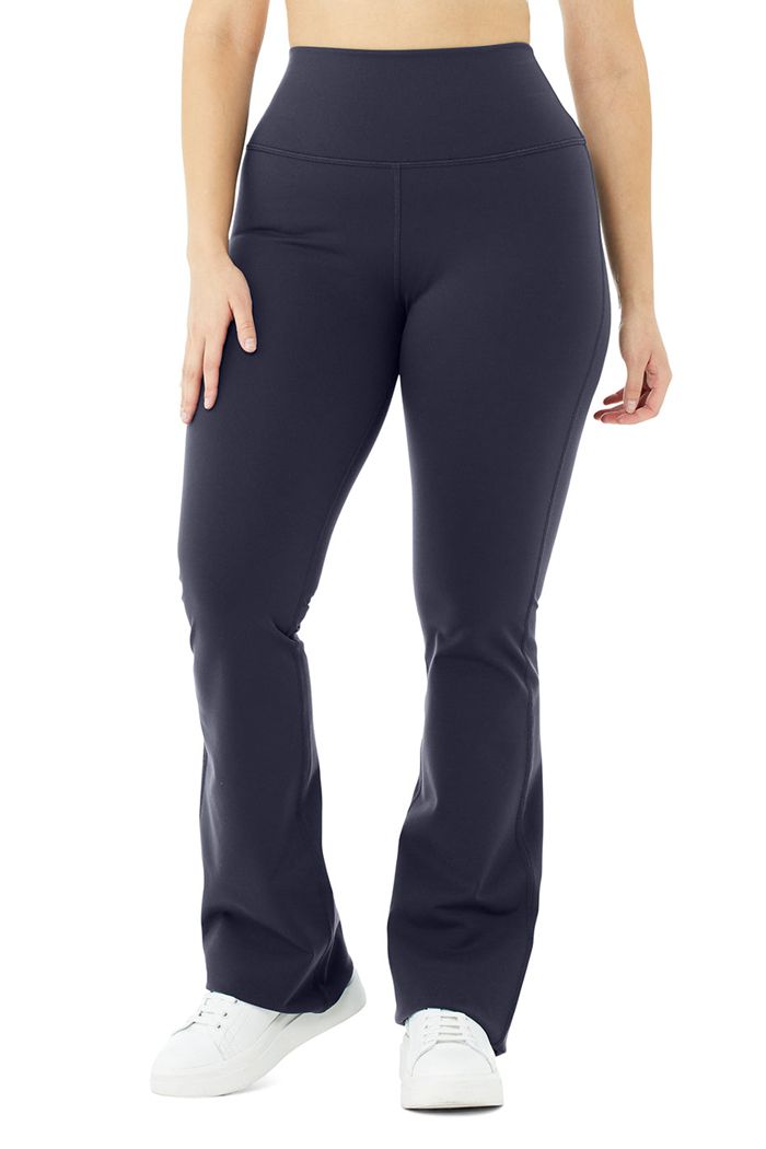 Alo Yoga Airbrush High-Midja Bootcut Leggings Dam Svarta | 8430916-RW