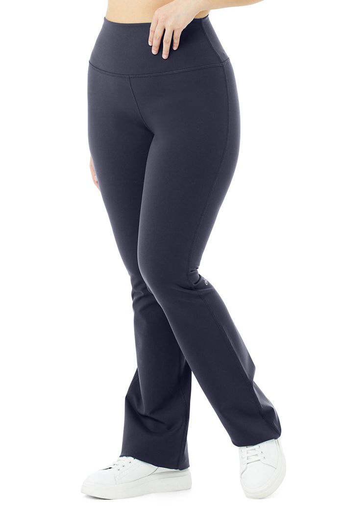 Alo Yoga Airbrush High-Midja Bootcut Leggings Dam Svarta | 8430916-RW