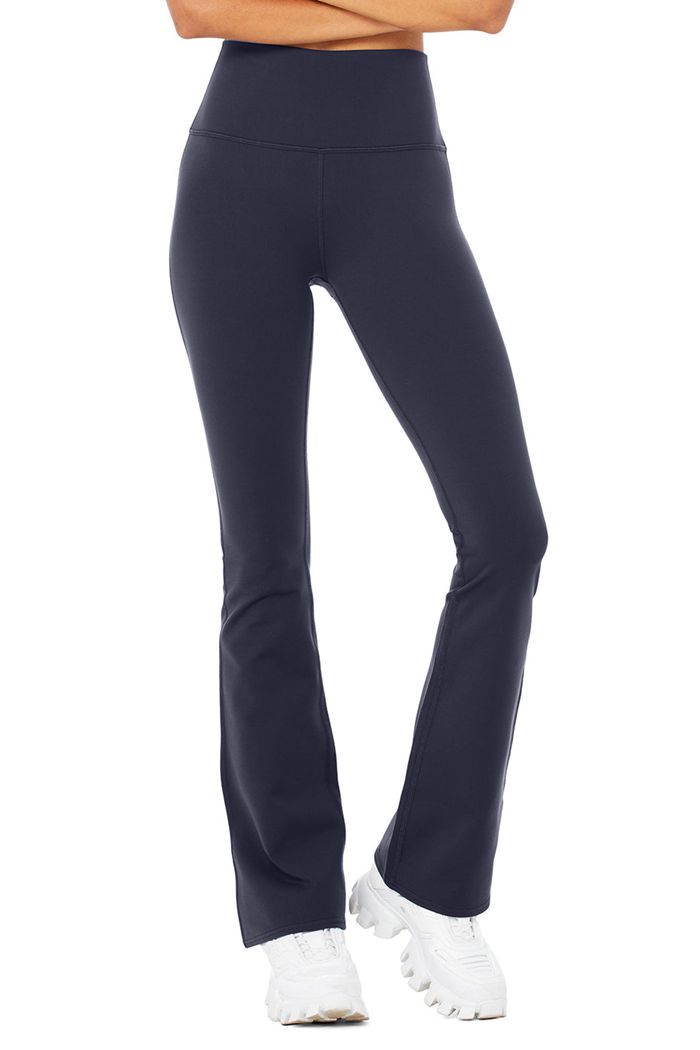 Alo Yoga Airbrush High-Midja Bootcut Leggings Dam Svarta | 8430916-RW