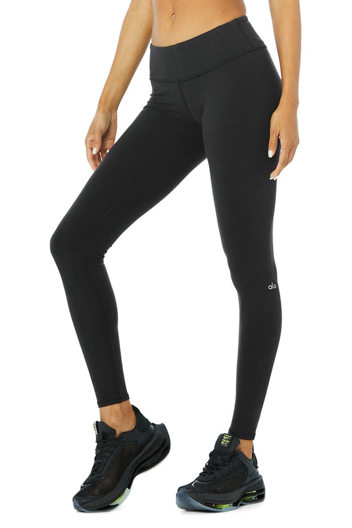 Alo Yoga Airbrush Leggings Dam Svarta | 6925431-BO