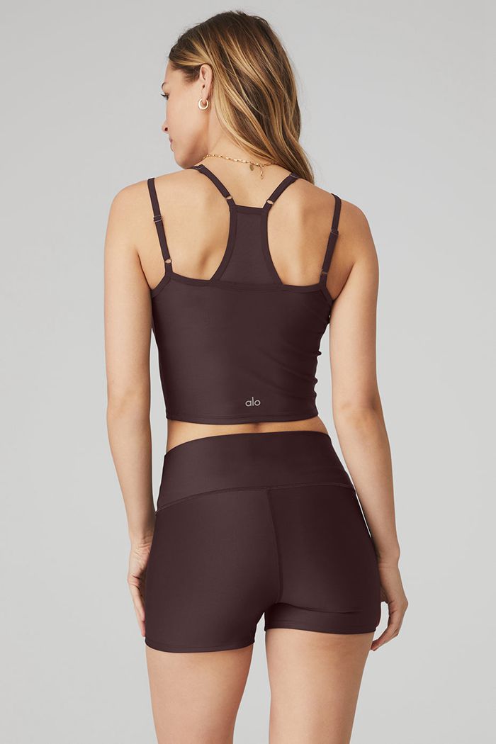 Alo Yoga Airlift Double Check Tank Tops Dam Svarta | 1378092-CU