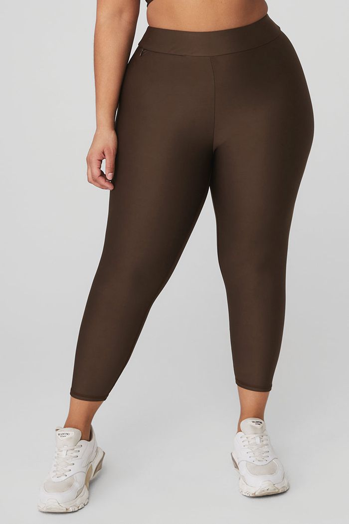 Alo Yoga Airlift High-Midja Conceal-Zip Capri Byxor Dam Svarta | 9061234-WZ