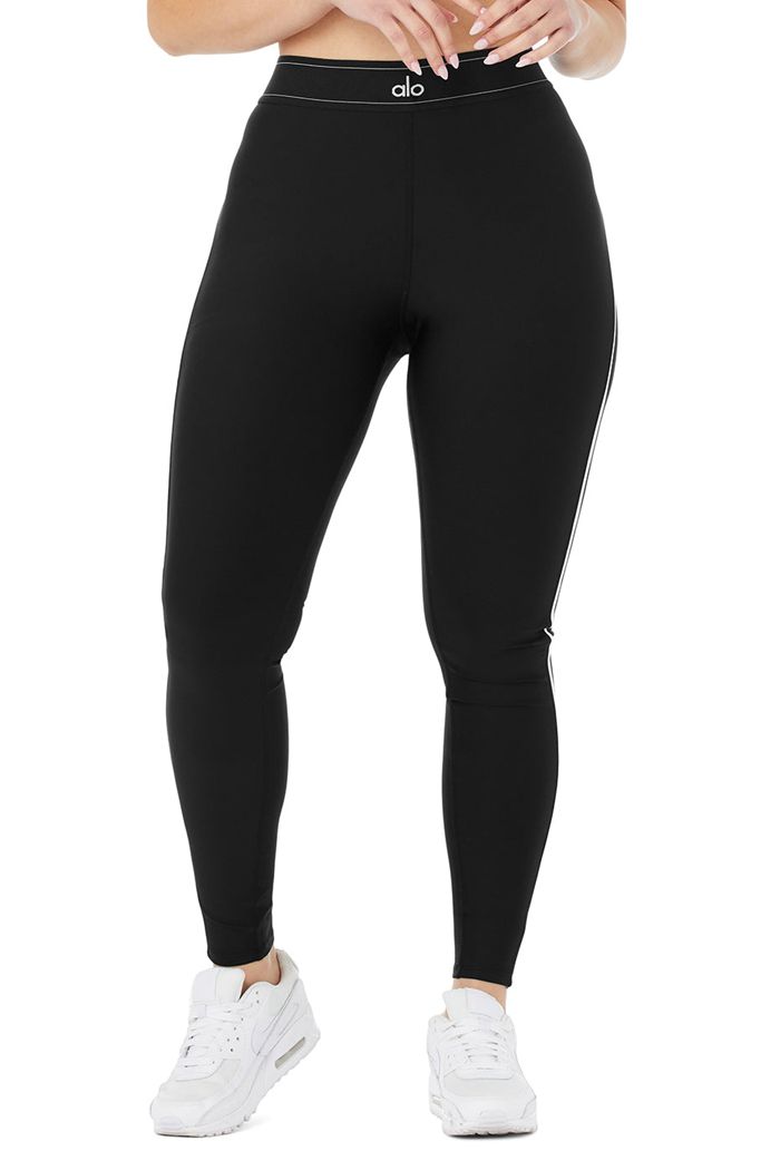 Alo Yoga Airlift High-Midja Suit Up Leggings Dam Svarta | 0156893-HF