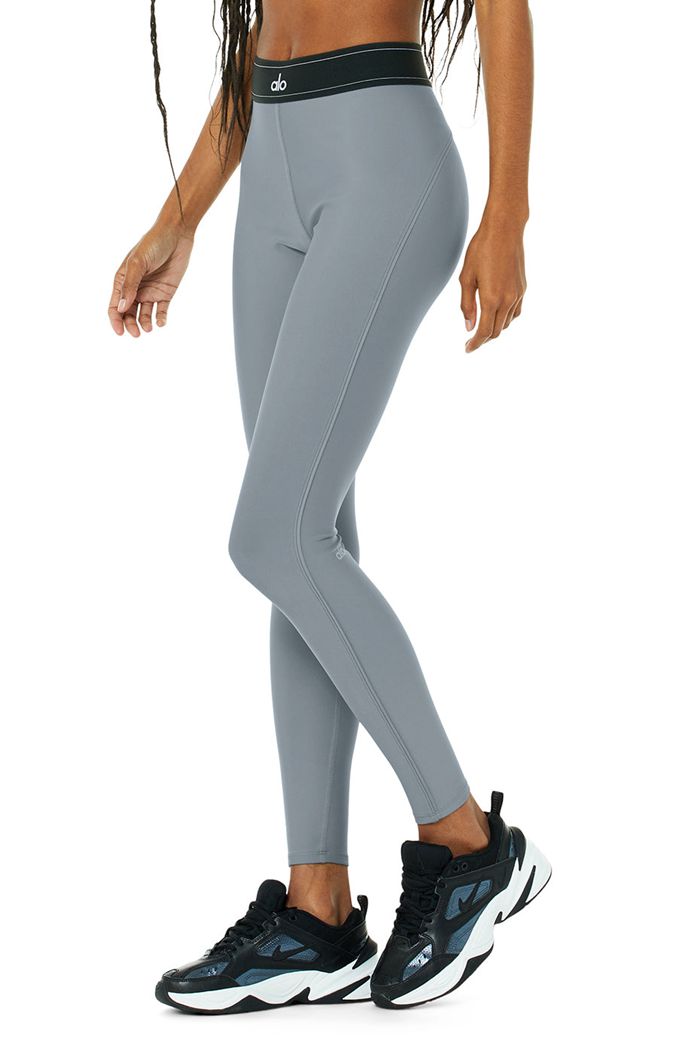 Alo Yoga Airlift High-Midja Suit Up Leggings Dam Grå | 0738421-MC