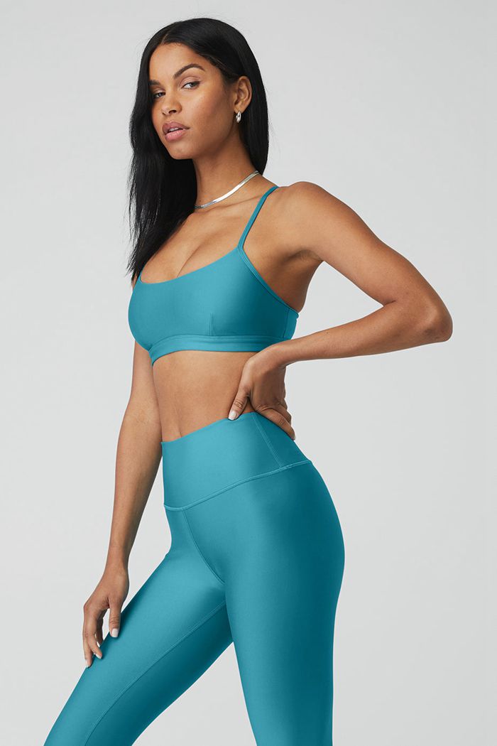 Alo Yoga Airlift Intrigue BH Dam Blå | 2745813-LS