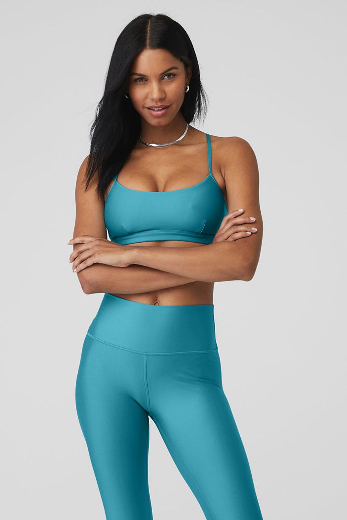 Alo Yoga Airlift Intrigue BH Dam Blå | 2745813-LS