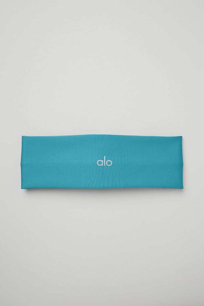 Alo Yoga Airlift Pannband Dam Blå | 6798501-ZP