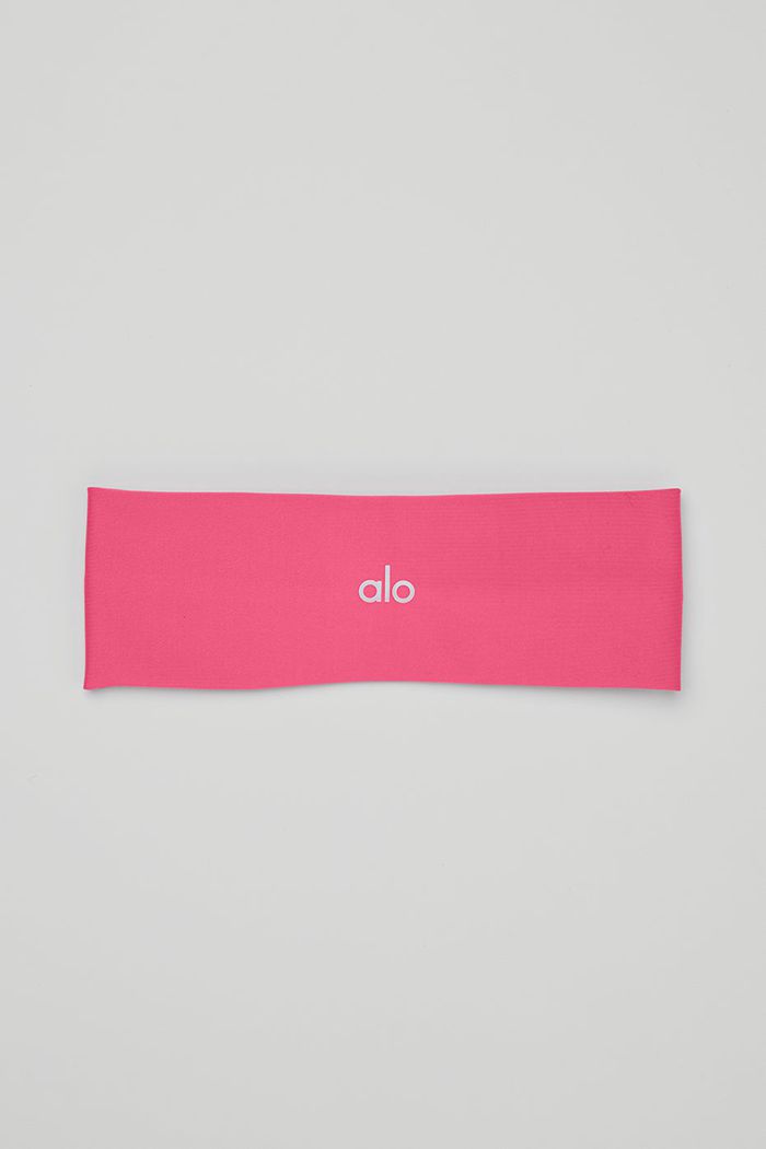 Alo Yoga Airlift Pannband Dam Rosa Fuchsia | 4762315-KF