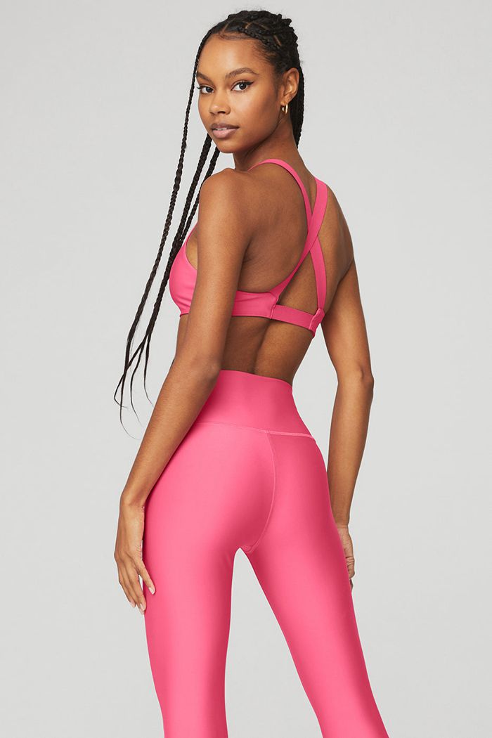 Alo Yoga Airlift Take Charge BH Dam Rosa Fuchsia | 3407869-TN