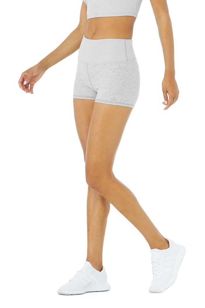 Alo Yoga Alosoft Aura Short Dam Grå | 4651738-TD