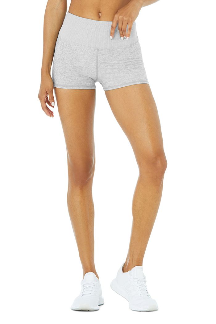 Alo Yoga Alosoft Aura Short Dam Grå | 4651738-TD