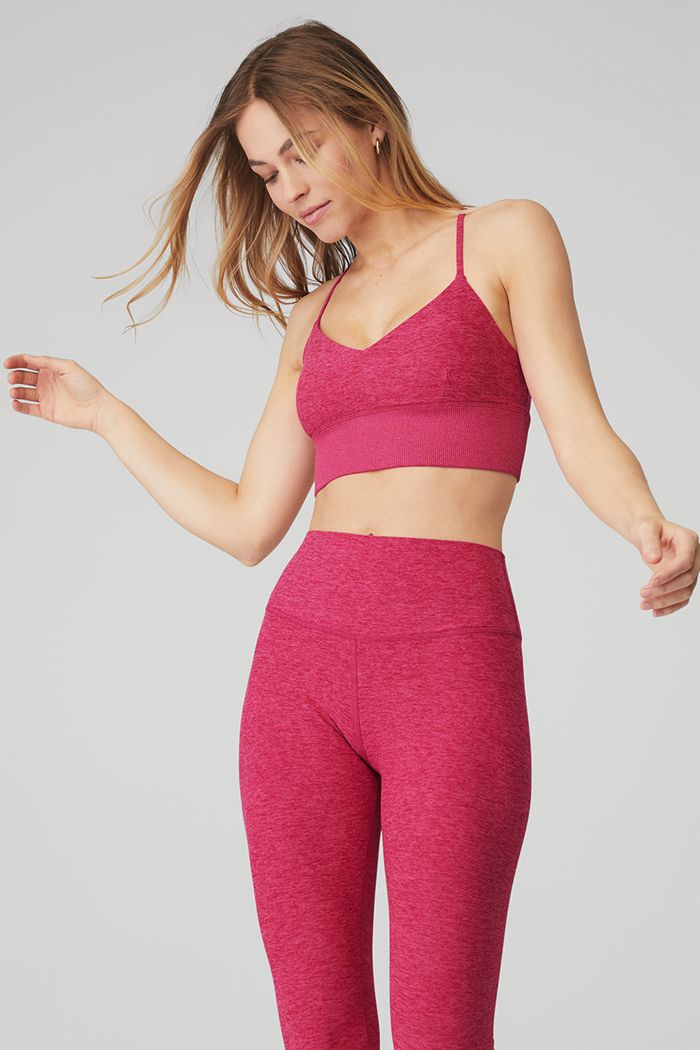 Alo Yoga Alosoft Lavish BH Dam Röda | 1649807-IJ