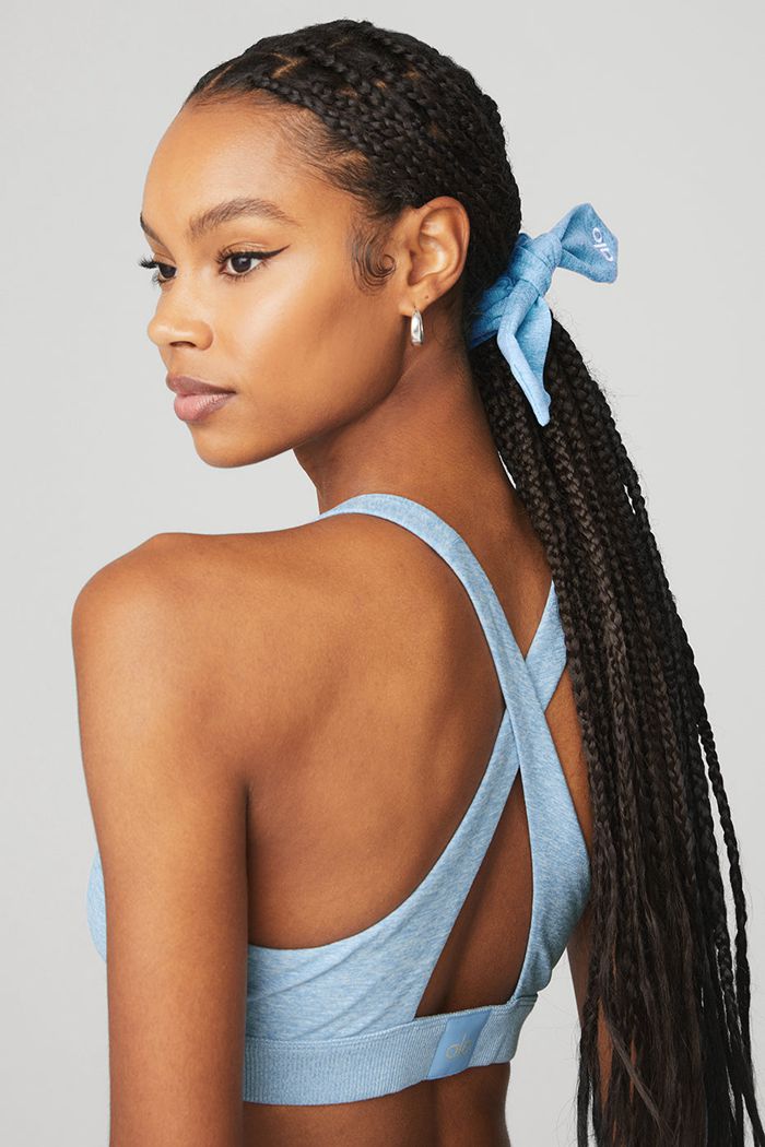 Alo Yoga Alosoft Rhythm Scrunchie Dam Blå | 5971843-RN