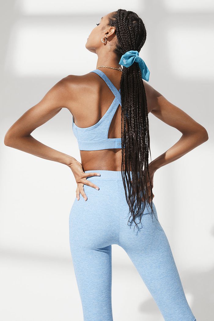 Alo Yoga Alosoft Rhythm Scrunchie Dam Blå | 5971843-RN