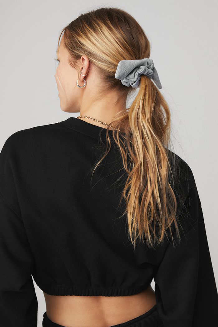 Alo Yoga Alosoft Rhythm Scrunchie Dam Grå | 7241095-QL