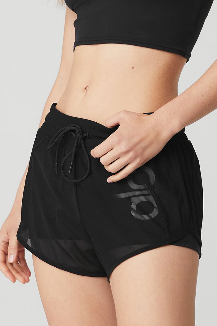 Alo Yoga Ambience Short Dam Svarta | 3614872-YN