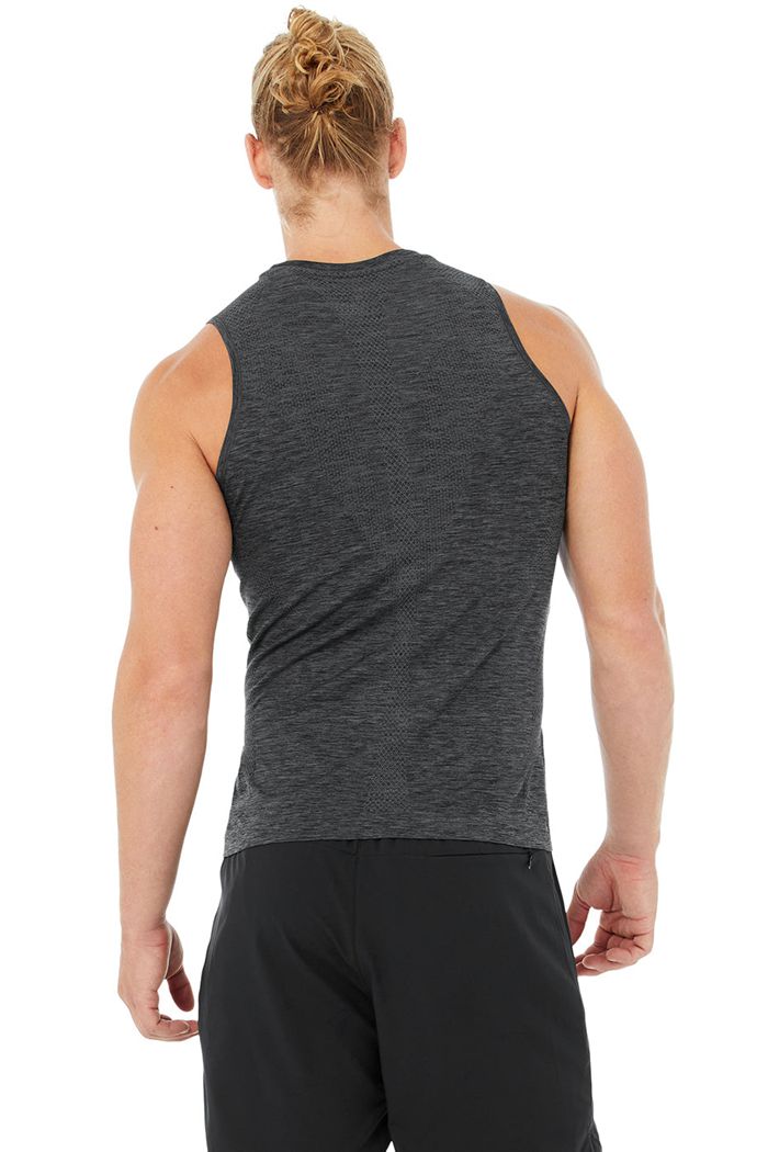 Alo Yoga Amplify Seamless Muscle Tank Tops Herr Svarta | 8130926-RL