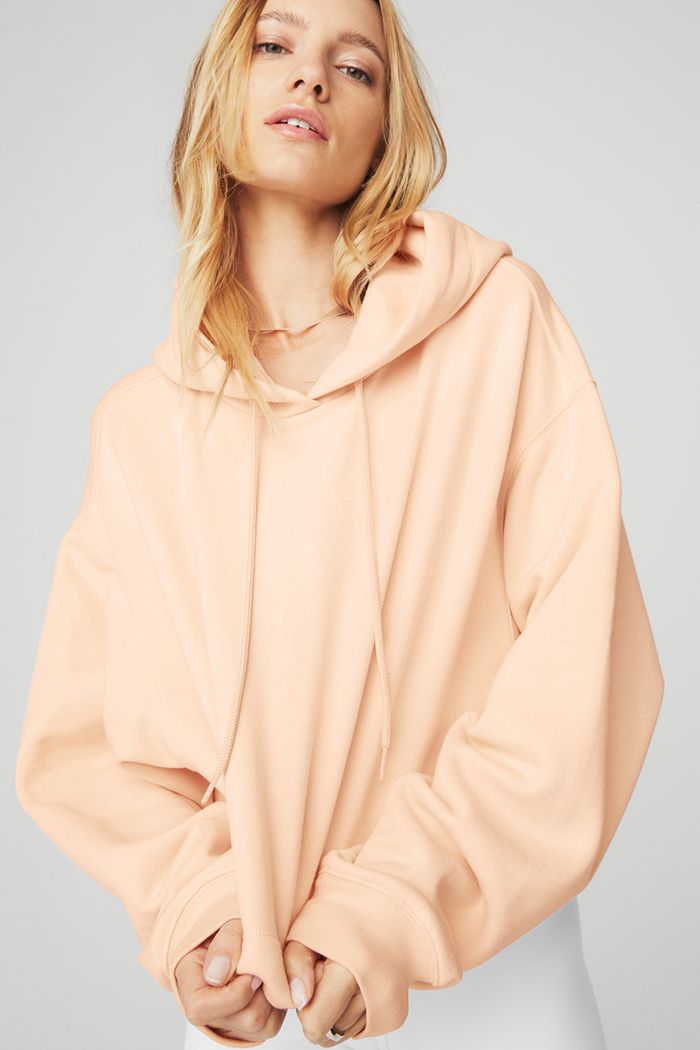 Alo Yoga Bae Hoodie Dam Beige | 7192450-UR