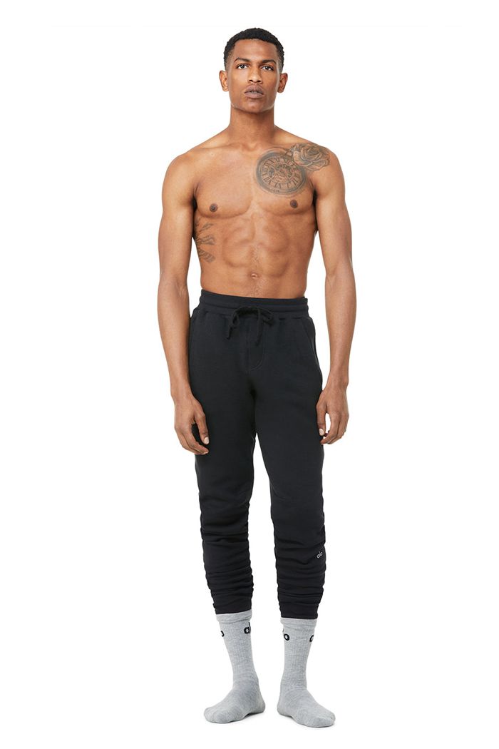 Alo Yoga Base Sweat Byxor Herr Svarta | 4182037-JH