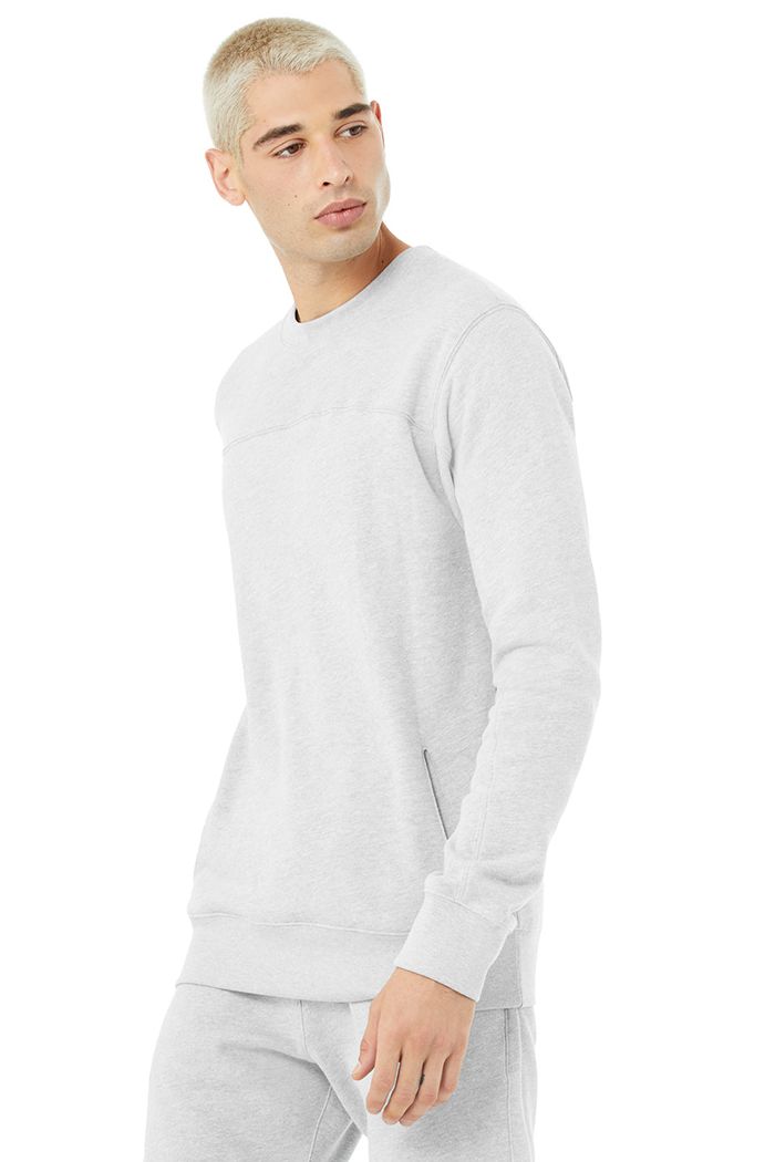 Alo Yoga Base Sweatshirt Long Sleeve Herr Grå | 4978130-KP