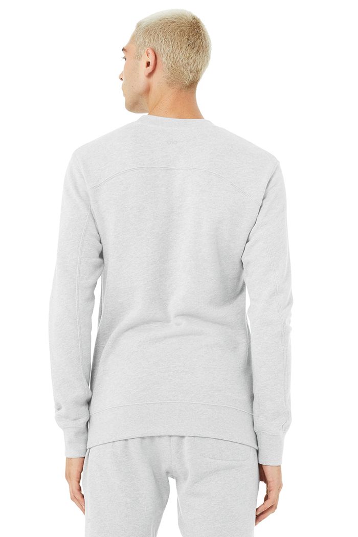 Alo Yoga Base Sweatshirt Long Sleeve Herr Grå | 4978130-KP