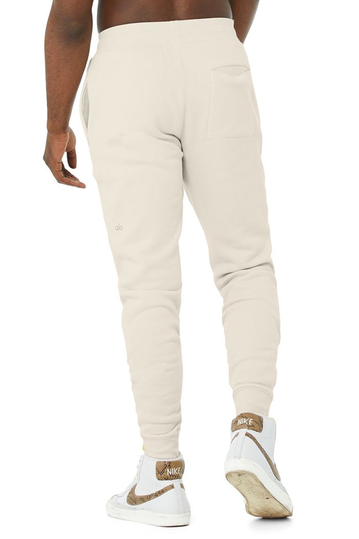 Alo Yoga Baseline Sweat Byxor Herr Beige | 3671924-FH