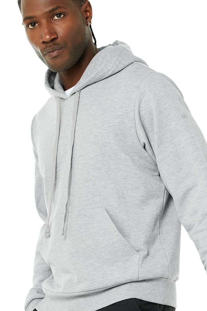 Alo Yoga Caliber Hoodie Herr Grå | 4536807-IH