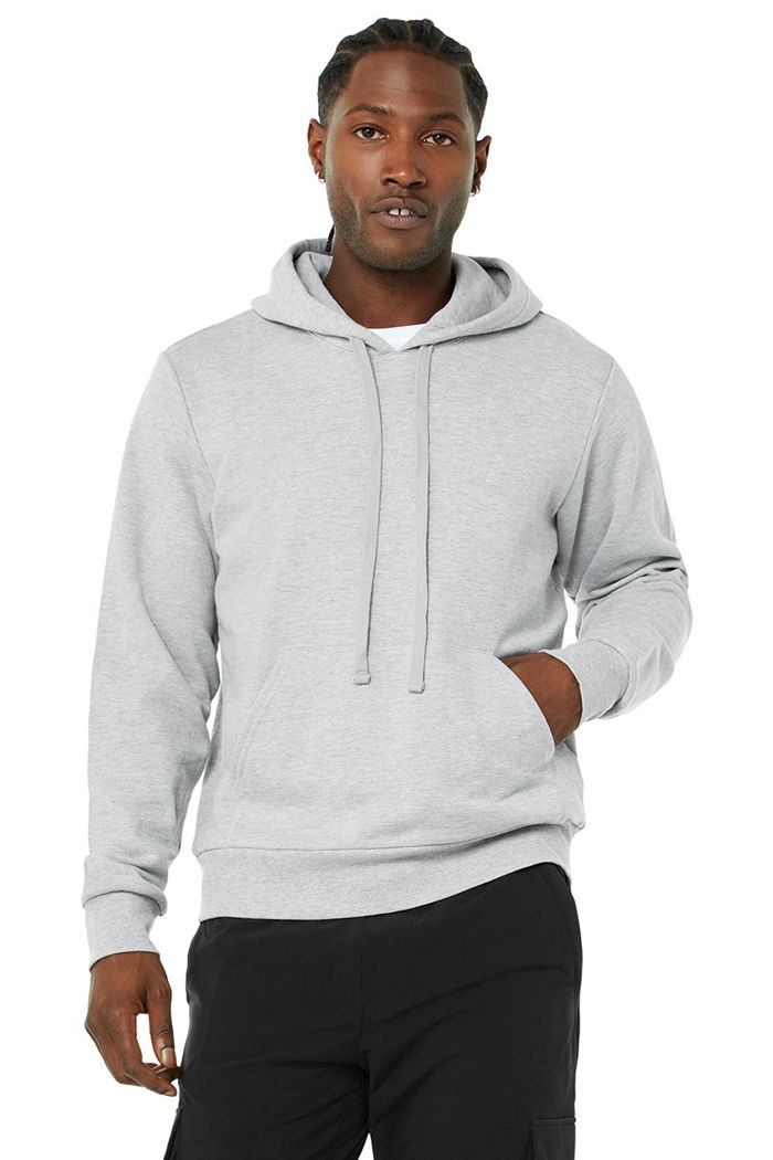 Alo Yoga Caliber Hoodie Herr Grå | 4536807-IH