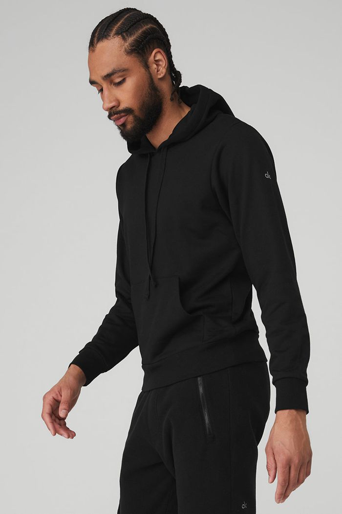 Alo Yoga Caliber Hoodie Herr Svarta | 4819527-TO