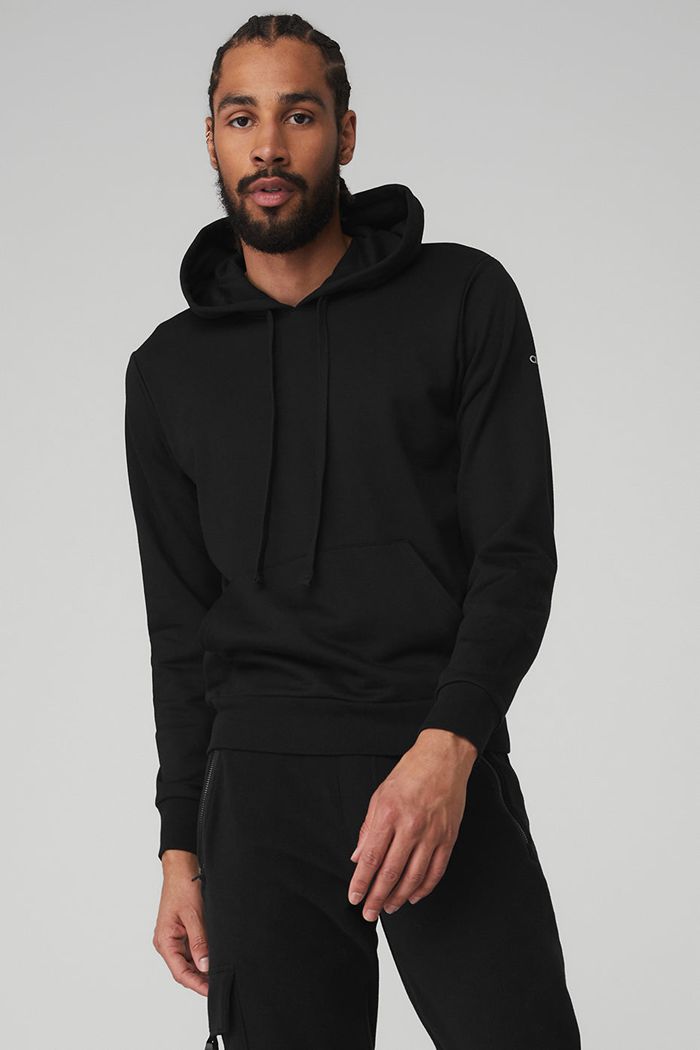 Alo Yoga Caliber Hoodie Herr Svarta | 4819527-TO