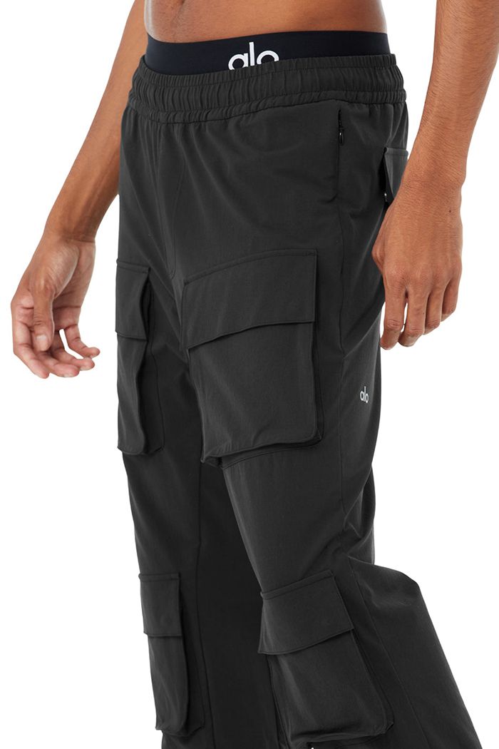 Alo Yoga Cargo Venture Byxor Herr Svarta | 5781263-VD