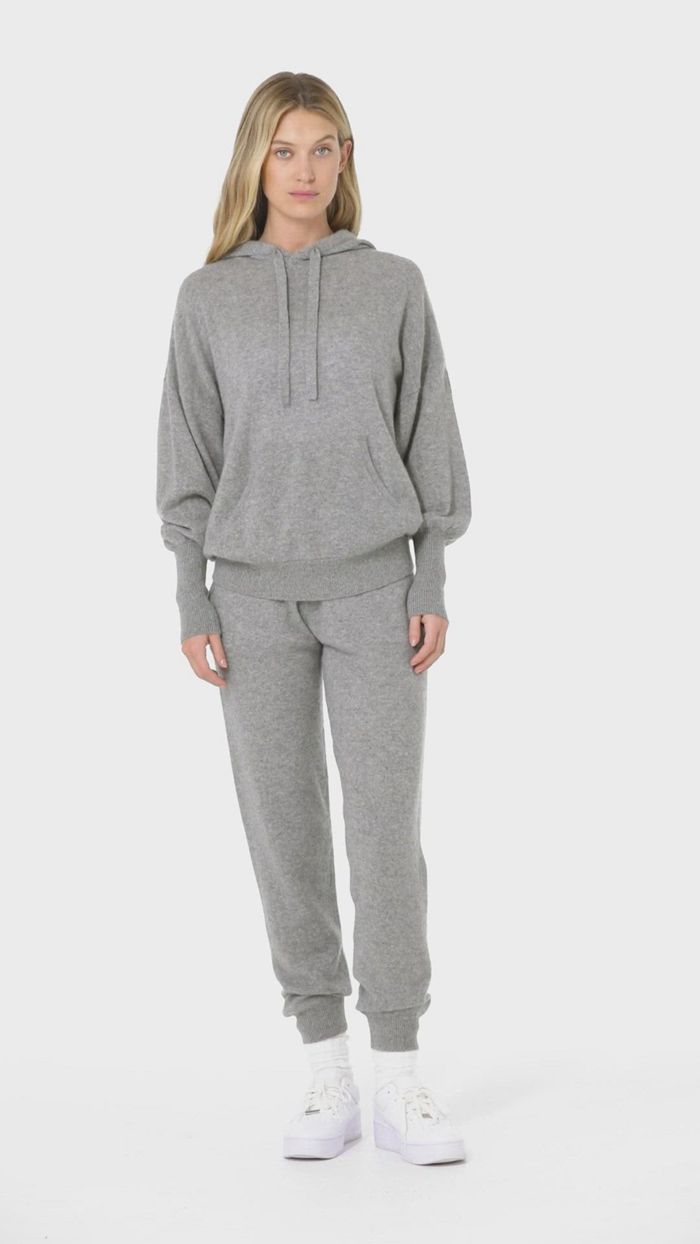 Alo Yoga Cashmere Jet Set Hoodie Dam Grå | 1920583-SI