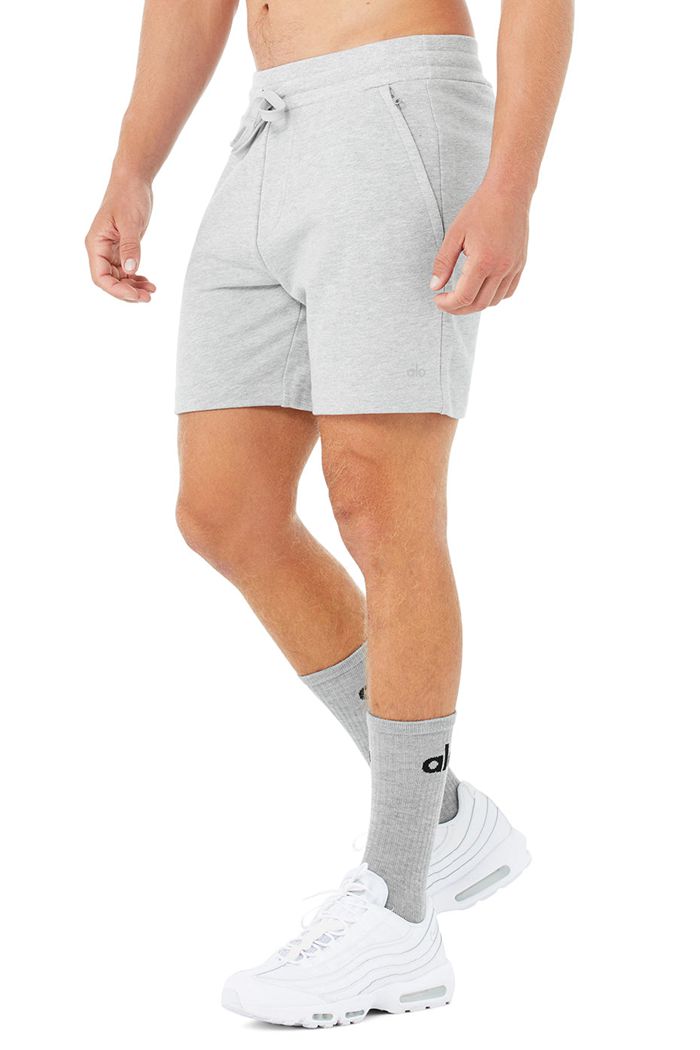 Alo Yoga Chill Short Herr Grå | 5219463-XI