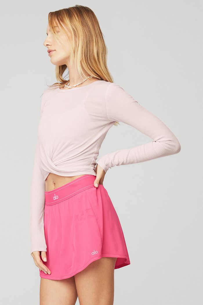 Alo Yoga Cover Long Sleeve Dam Rosa | 4731860-XH