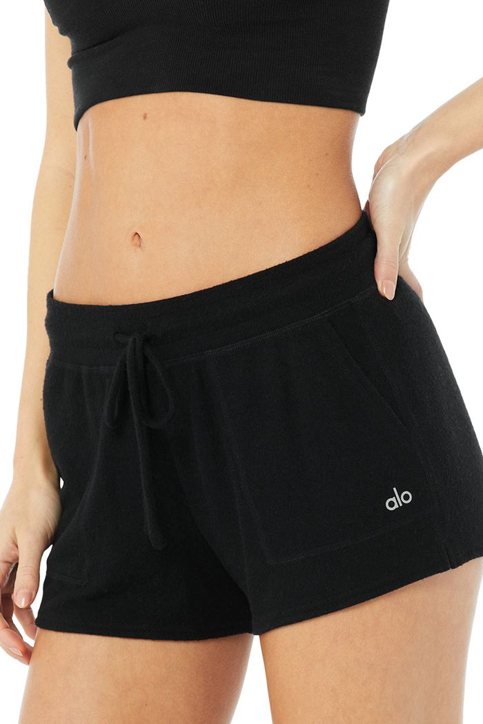 Alo Yoga Daze Short Dam Svarta | 5210673-VC