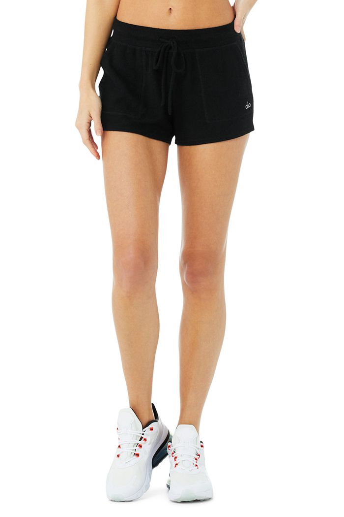 Alo Yoga Daze Short Dam Svarta | 5210673-VC