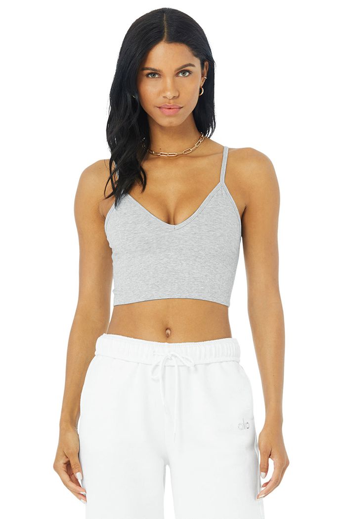 Alo Yoga Delight Bralette BH Dam Grå | 8603917-NF