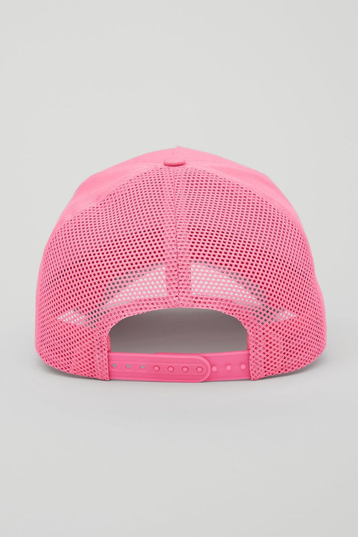 Alo Yoga District Trucker Hatt Dam Rosa | 3925680-QP