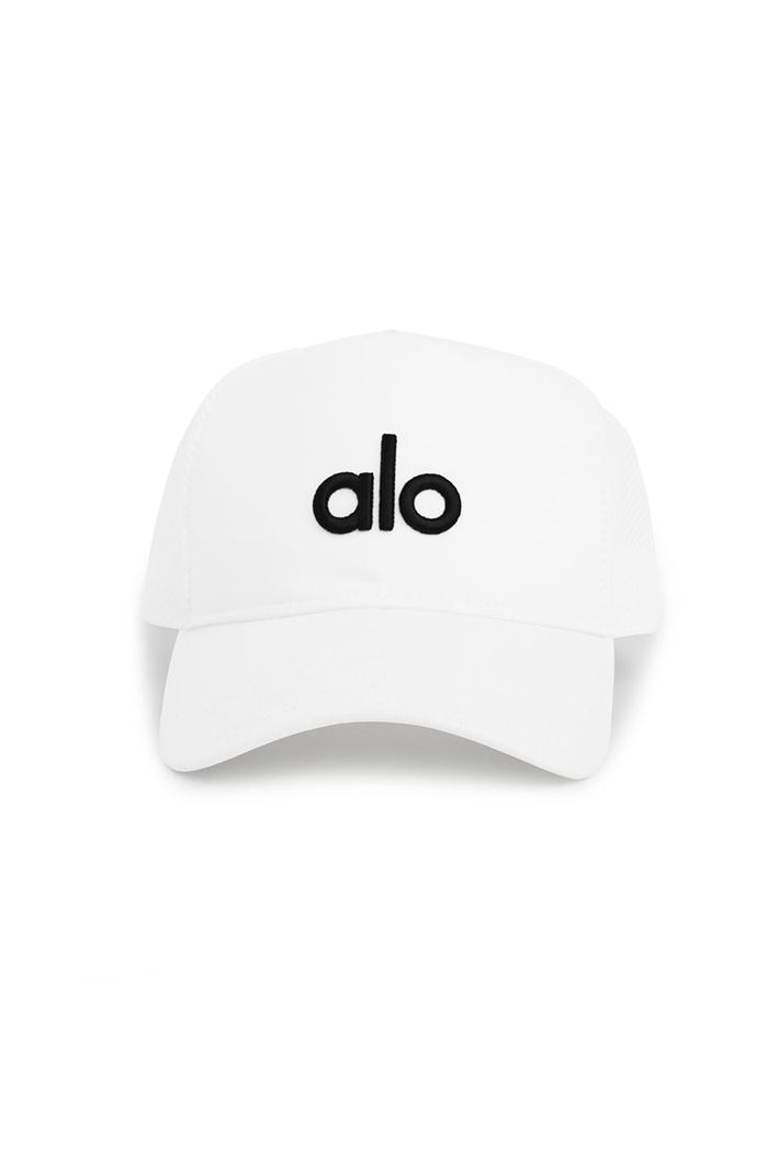 Alo Yoga District Trucker Hatt Herr Vita | 6073198-WS