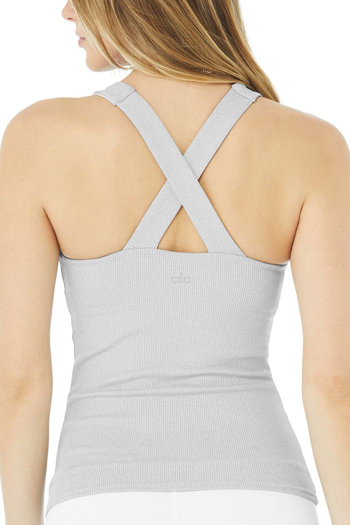 Alo Yoga Elevate Tank Tops Dam Grå | 5318470-HU