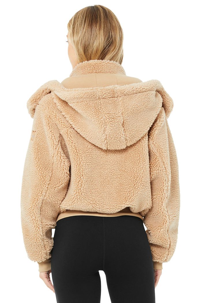 Alo Yoga Foxy Sherpa Jacka Dam Bruna | 6490271-AO