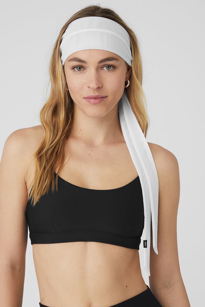 Alo Yoga Fresh Mesh Tie Pannband Dam Vita | 7425036-CL