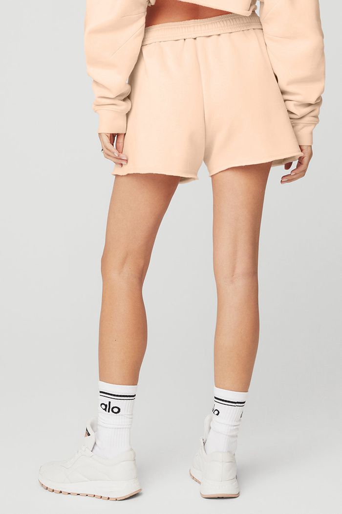 Alo Yoga Gym Short Dam Beige | 1432076-ZM