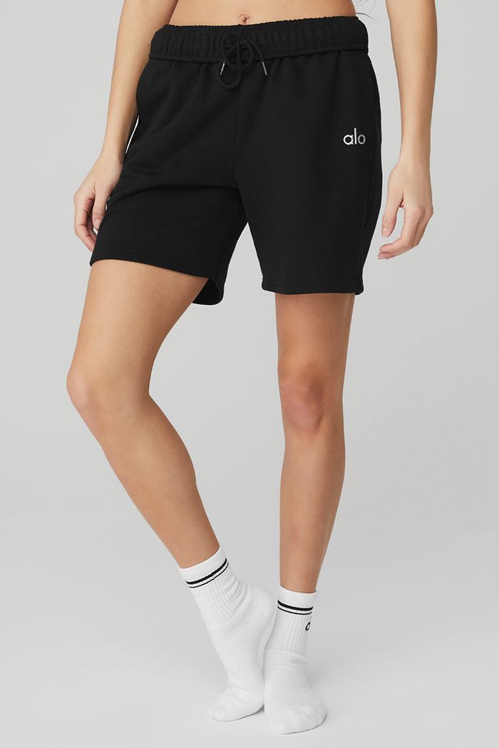 Alo Yoga Half-Crew Throwback Strumpor Dam Vita | 6054273-GQ