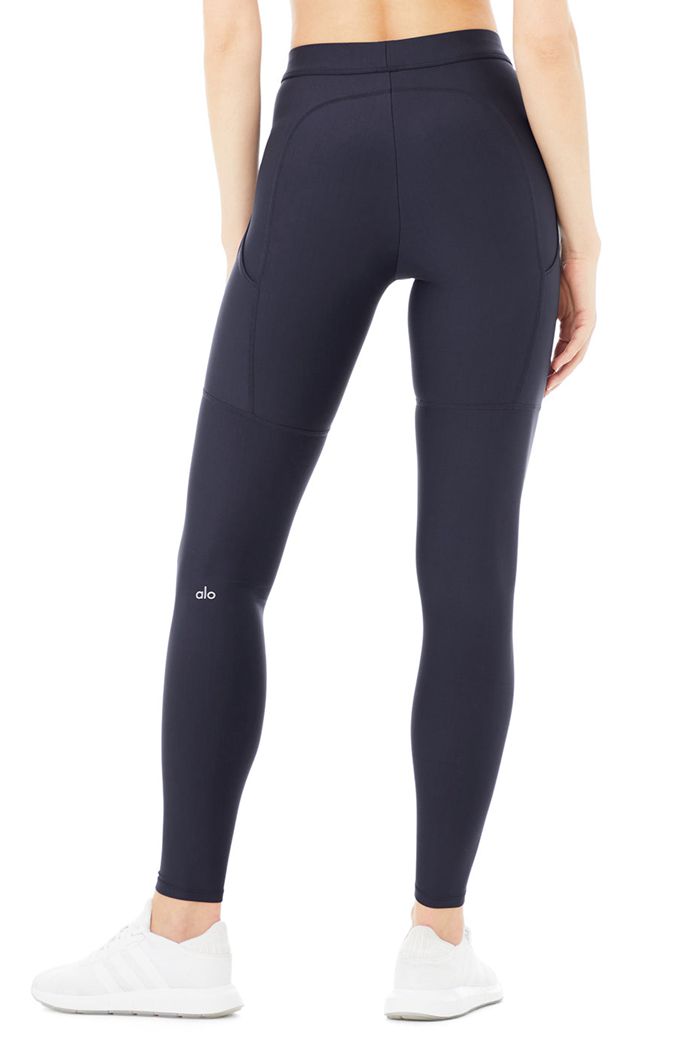 Alo Yoga High-Midja 4 Pocket Utility Leggings Dam Svarta | 2945378-OW